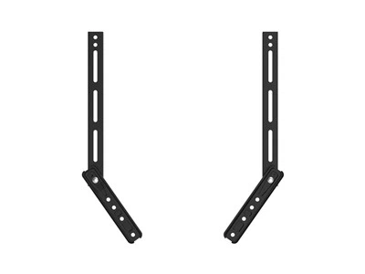 サウンドバーブラケットとテレビの壁マウントを組み合わせています